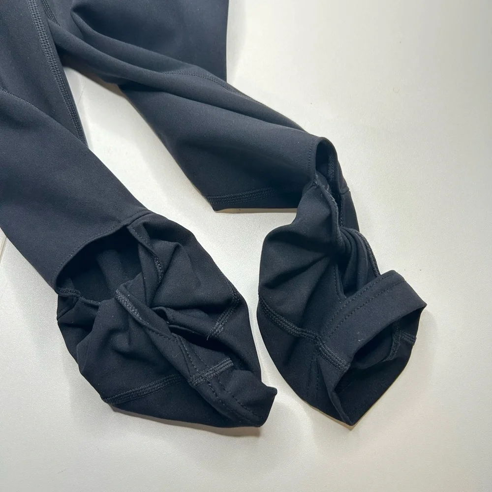 Free People FP Movement‎ Leggings Womens Small Black Yoga Pockets Travel 24x23.5